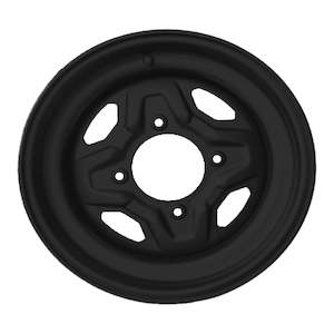 Whites ATV/UTV Steel Rim 14x8 Polaris Rear 4/156 +63.5 - Black