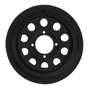 Whites ATV/UTV Steel Rim 14x6 Can-Am Front 4/137 +13 - Black