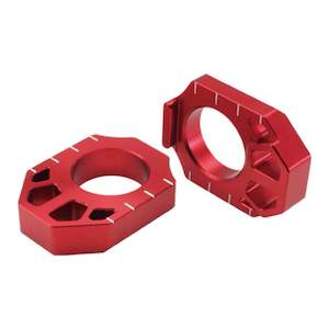 Axle Blocks: Zeta Rear Axle Block Honda CR '02-, CRF/X '02- Red