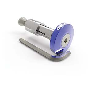 Bar Ends: Oxford Handlebar Bar Ends 2 - Blue Anodised