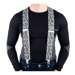 Belts Riggers: Oxford Riggers Braces - Skulls