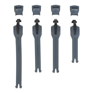 Leatt 4.5/5.5 Flexlock Boot Strap Kit 4-pcs - Graphene