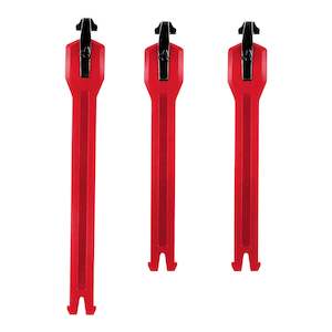 Boot Straps: Leatt 3.5 Boot Strap Kit 3-pcs - Red