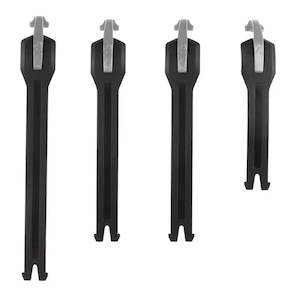 LEATT BOOT STRAP KIT GPX 4.5 / 5.5 FLEXLOCK 4-pcs BLK