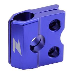 Brake Fittings: Zeta F-Brake Line Clamp Honda CR/CRF '04-, CRF250L - Blue