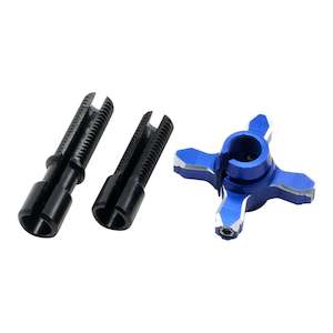 Brake Lever Assemblies: Zeta Pivot Perch FP/CP Replacement Adjuster Assembly - Blue