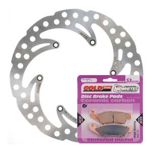 Brake Rotor Pad Kits: Brake Disc & Pad Front Kit - KTM 300 EXC '98-'03 - Wave