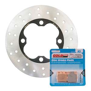 Brake Disc & Pad Front Kit - Honda TRX420FM '07-'13