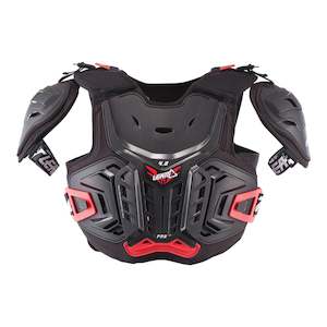 Chest Protection: Leatt 4.5 Junior Chest Protector Pro - Black / Red