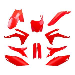 Complete Plastic Kits: Polisport Full Kit Honda CRF250R '14-'17 / CRF450R '13-'16 - Red CR04 ('22)