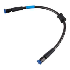 Brake Lines: Whites Premade Brake Line - 300mm - (Dark Smoke)