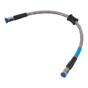 Brake Lines: Whites Premade Brake Line - 250mm - (Chrome)