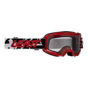 Apparel: Leatt 2.5 Vizion Goggles (Small) - Red / Clear 90%