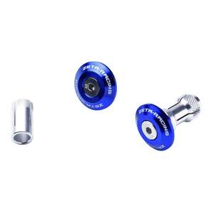 Bar Ends: Zeta Bar End Plug Swivel 29mm 2pcs - Blue