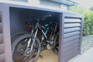Products: Bike Shed Louvre HUNA Covers & Sheds