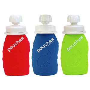 Pouchee Silicone Reusable Food Pouch 3 pack Hungry Cubs