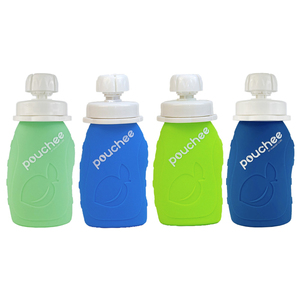 Pouchee Silicone Reusable Food Pouch 4 pack Hungry Cubs