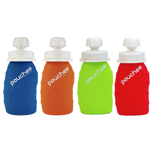 Pouchee Silicone Reusable Food Pouch 4 Pack Hungry Cubs