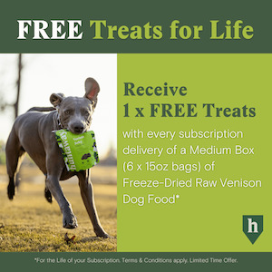 Medium Box Freeze Dried Venison with Treats for Life