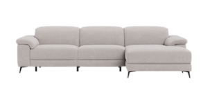 Tate 3 Seater Power Reclining Sofa with Chaise RHF in Fabric