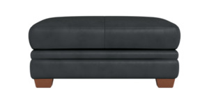 Demi Ottoman in Leather