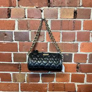 MOSCHINO 1990'S Circular leather bag