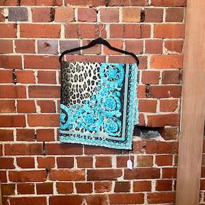 jewels: VERSACE large silk scarf