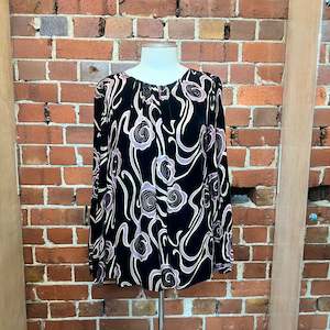 top half: HELEN CHERRY silk velvet top