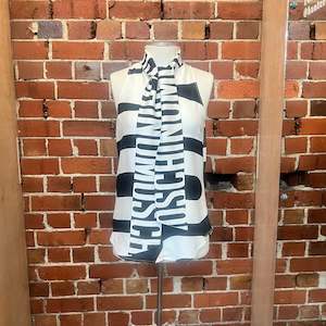 Moschino 1: MOSCHINO pussy bow shirt