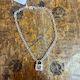 VIVIENNE WESTWOOD Swarovski crystal padlock necklace