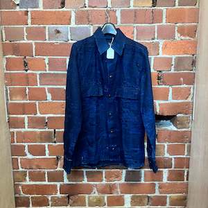 Vivienne Westwood: VIVIENNE WESTWOOD indigo denim workers shirt