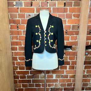 MOSCHINO 1990's 4 leaf clover jacket