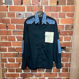 MOSCHINO 1990'S patchwork shirt