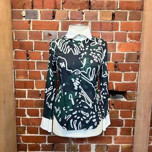 Vivienne Westwood: VIVIENNE WESTWOOD banana leaf print shirt
