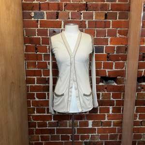 JEAN PAUL GAULTIER mohair trim mesh cardigan