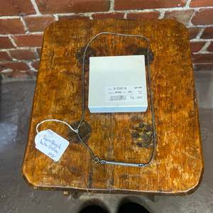 Martin Margiela: MARTIN MARGILEA Pewter bar necklace