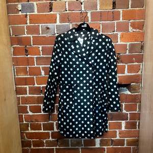 Moschino 1: MOSCHINO linen polka dot coat
