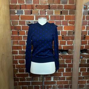 COMME DES GARONS polka dot wool jumper