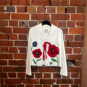 MOSCHINO 1990'S wool appliques jacket