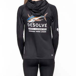 Womens Hunting Casual Outlet Sale: Ahi Fish Face Hoodie Womens