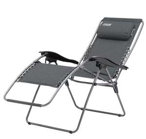 Camping: Coleman Layback Lounger Heather Grey Hunting & Fishing