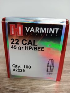 Hornady 22 CAL 45gr HP/BEE Qty 100 2229 - Hunt Nz