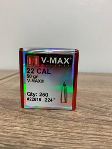 Products: Hornady 22 CAL 50gr V Max QTY 250 22616 - Hunt Nz