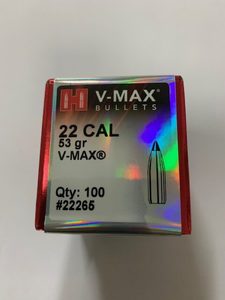 Hornady 22 Cal 53gr V-Max Qty 100 22265 - Hunt Nz