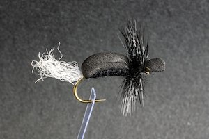 Black Foam Beetle - Kiwi Fly Fishing