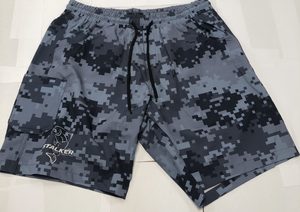 Clothing: Stalker Camo/Grey Shorts - Kiwi Fly Fishing