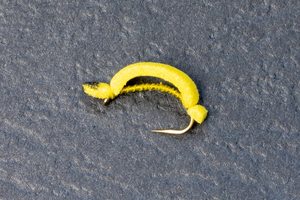 Yellow C'Sucker Willow Grub - Kiwi Fly Fishing