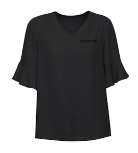 Cohesive Construction Ladies Uniform: COHESIVE WOMEN'S ARIA FLUTED BLOUSE