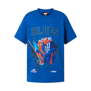 Blues: Blues Youth Spider-Man Cotton Tee