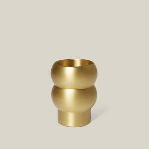 Figure II Brass Candle Holder
